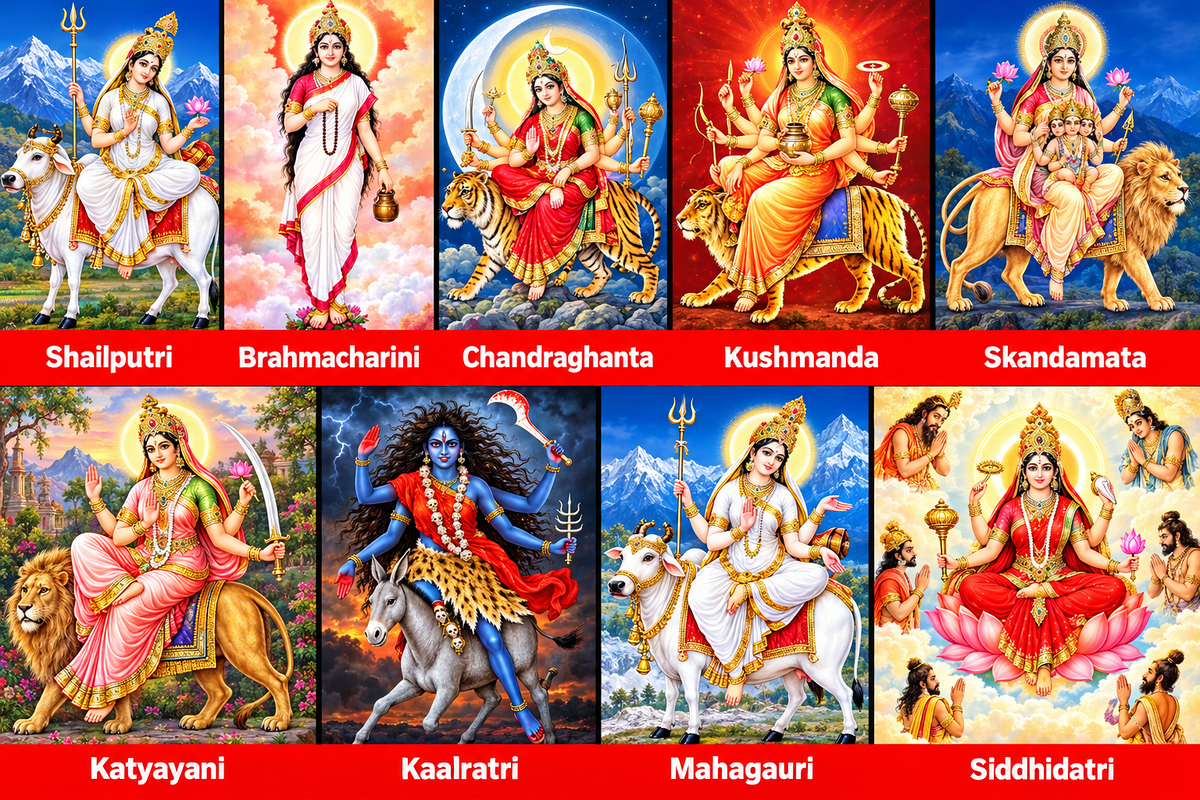 Nine Forms of Goddess Durga Worshipped During Navratri