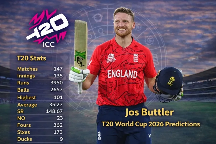 Josh Buttler T20 world cup 2026 predictions