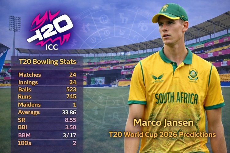 South Africa Bowler Marco Jansen T20 World Cup 2026 Predictions