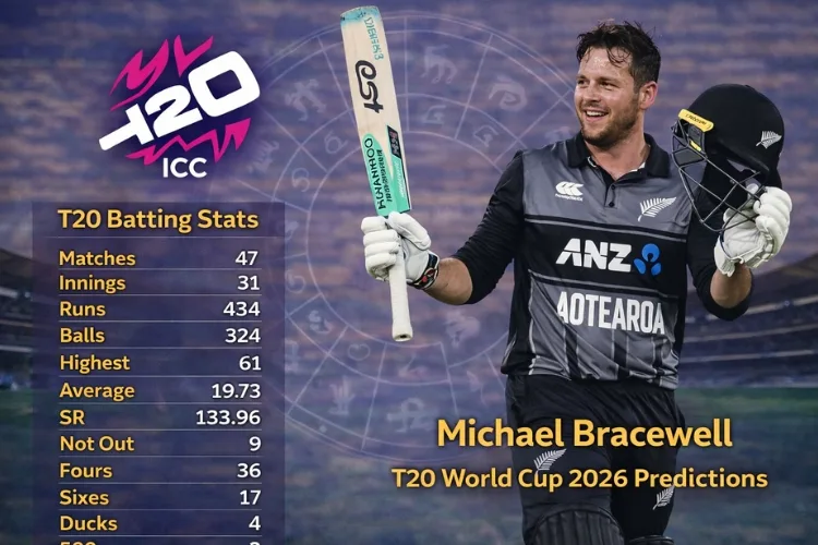 Michael Bracewell T20 world cup 2026 predictions