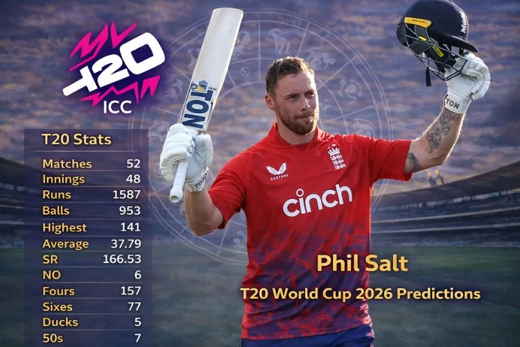 Phil Salt T20 world cup 2026 predictions