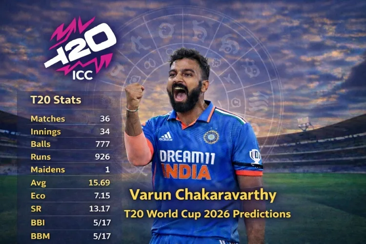 Varun Chakravarthy T20 Stats and World Cup Predictions