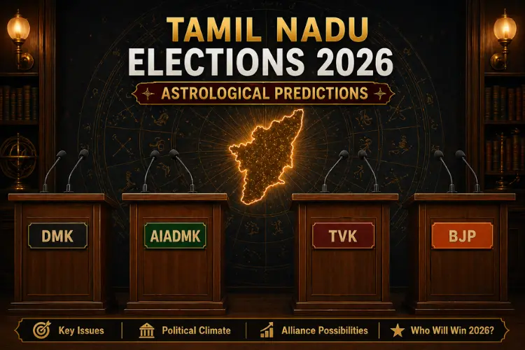 Tamil Nadu Election 2026 Astrology Predictions: Forecast for DMK, AIADMK, TVK & BJP
