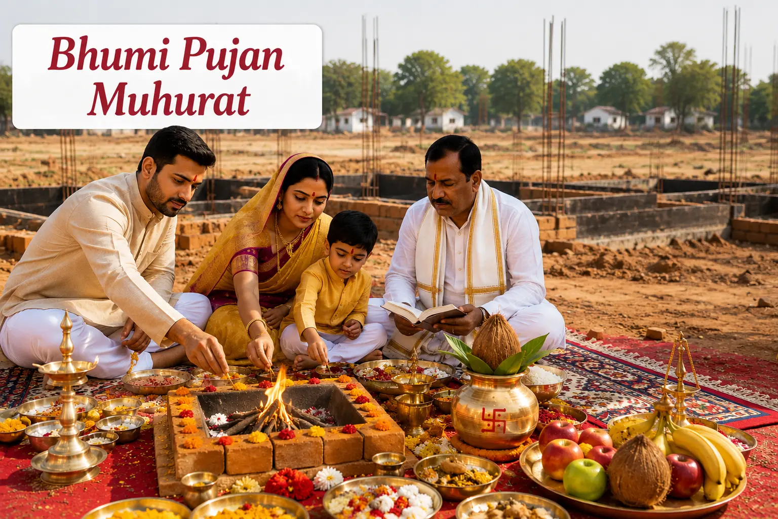 Bhumi pujan muhurat